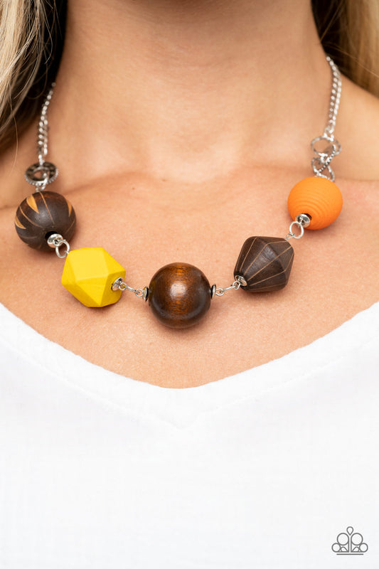 Eco Extravaganza Multi Wood Necklace