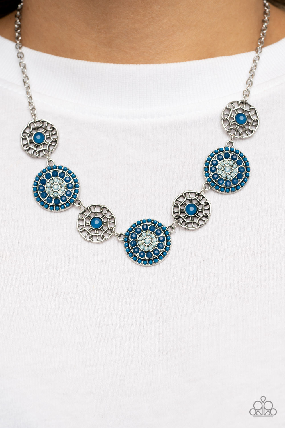 Farmers Market Fashionista Blue Necklace