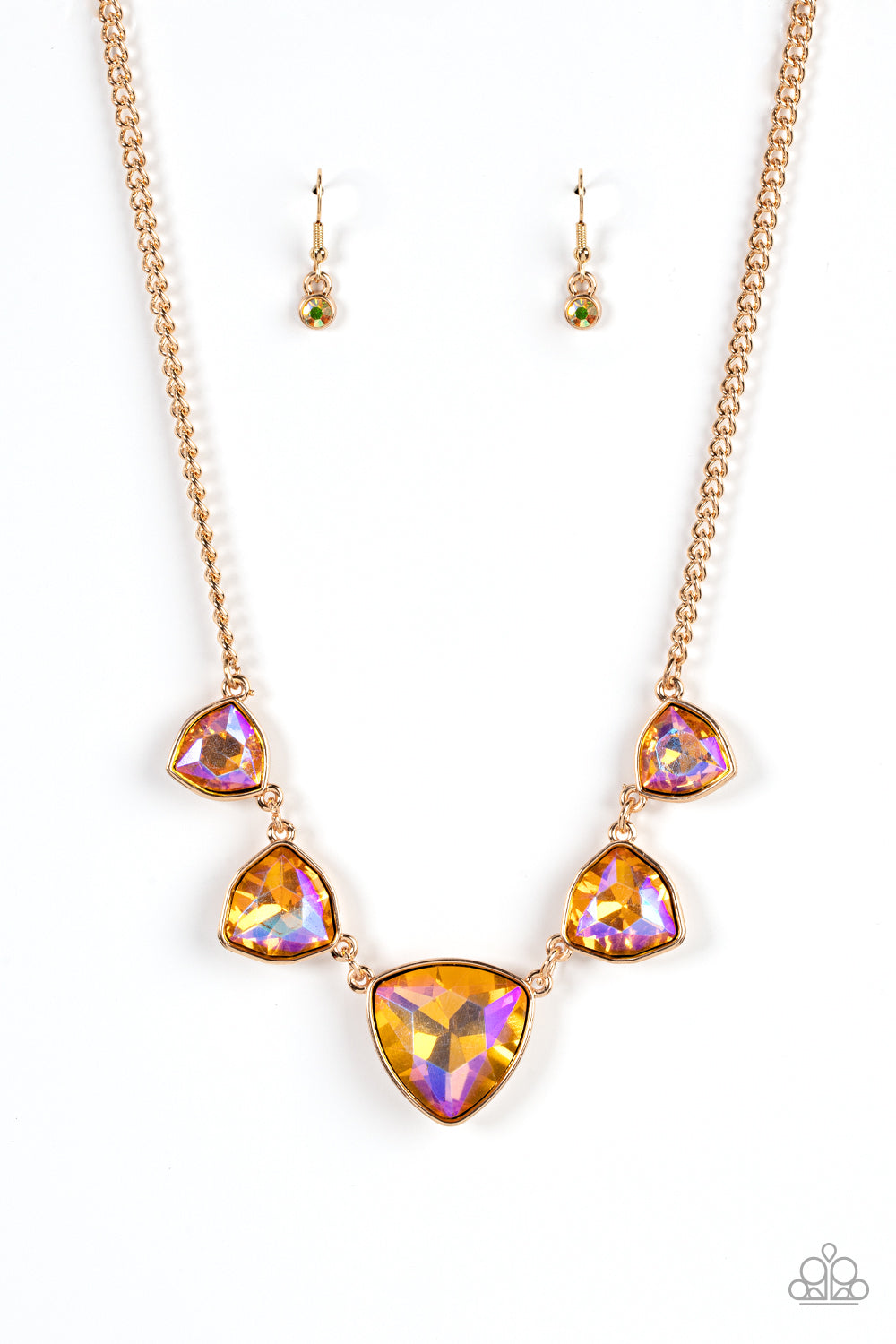 Cosmic Constellations Gold Iridescent Necklace