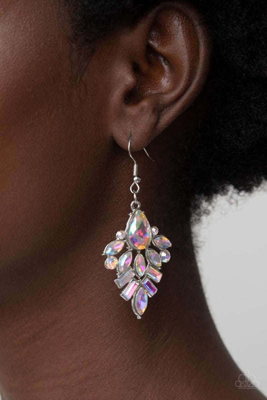 Stellar-escent Elegance Multi Iridescent Earrings