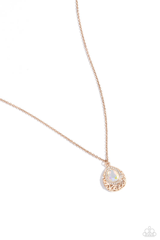 Gracefully Glamorous Rose Gold Necklace