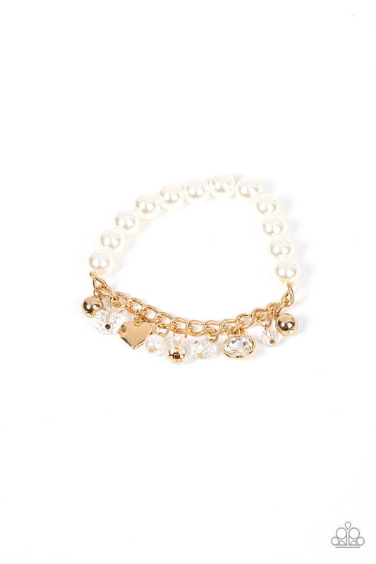 Adorningly Admirable White Gold Pearl Bracelet