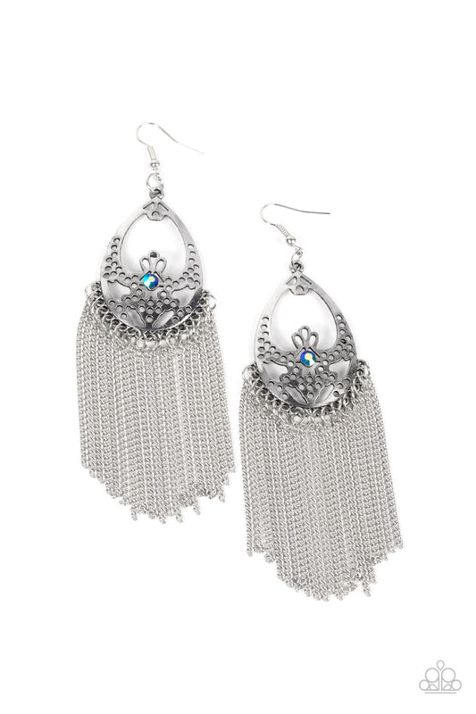 Castle Cottage Blue Iridescent Earrings