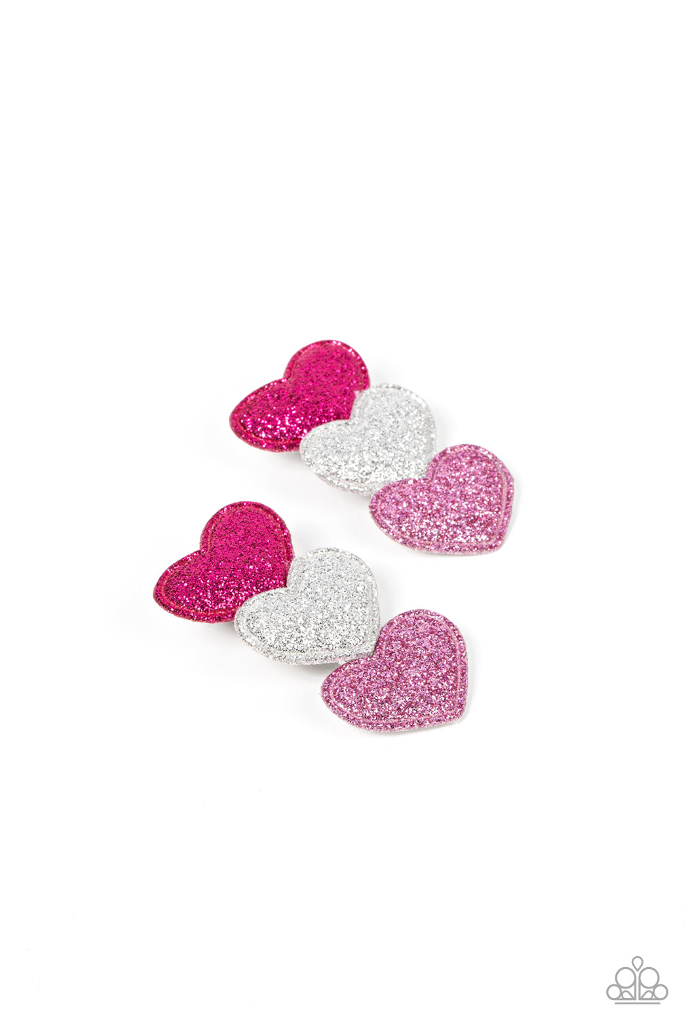 Love at First SPARKLE Multi Heart Hair Clips