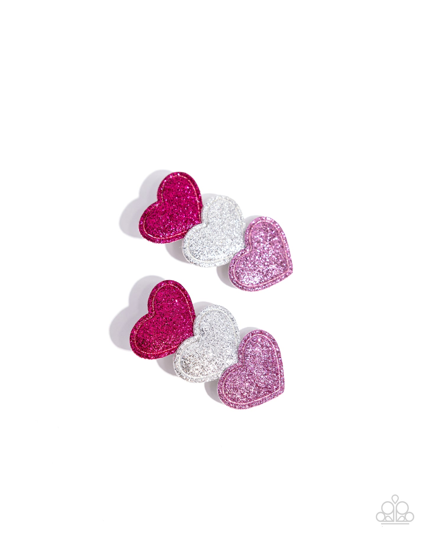 Love at First SPARKLE Multi Heart Hair Clips