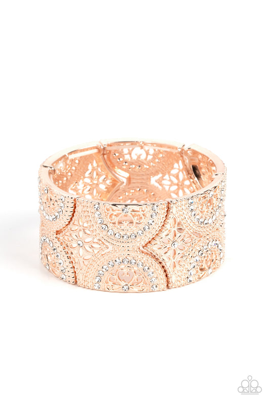 Wheeling and Dealing Rose Gold Bracelet