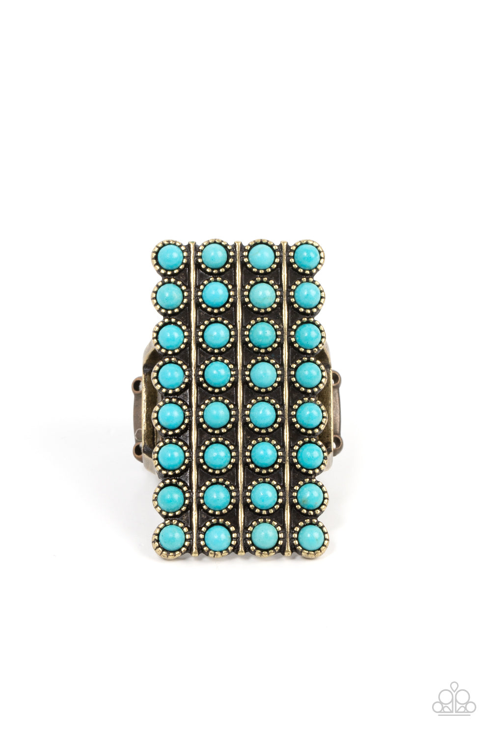 Pack Your SADDLEBAGS Brass Turquoise Ring