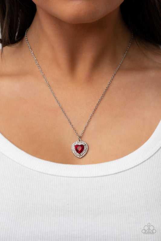 Taken with Twinkle Red Heart Necklace