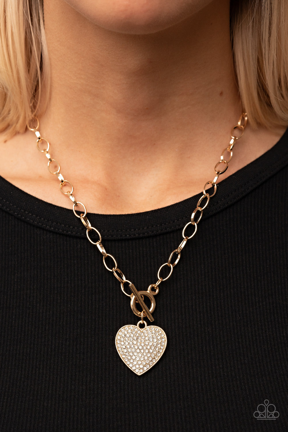 If You Lust Gold Heart Necklace