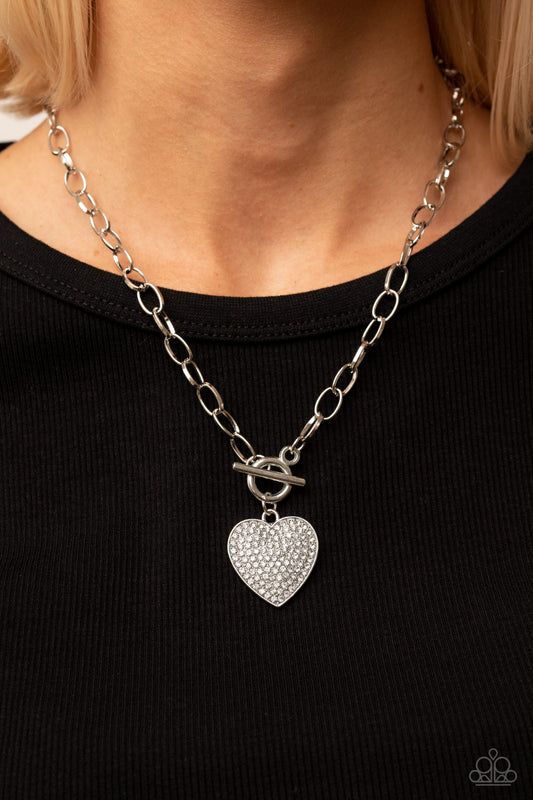 If You LUST Silver Heart Necklace