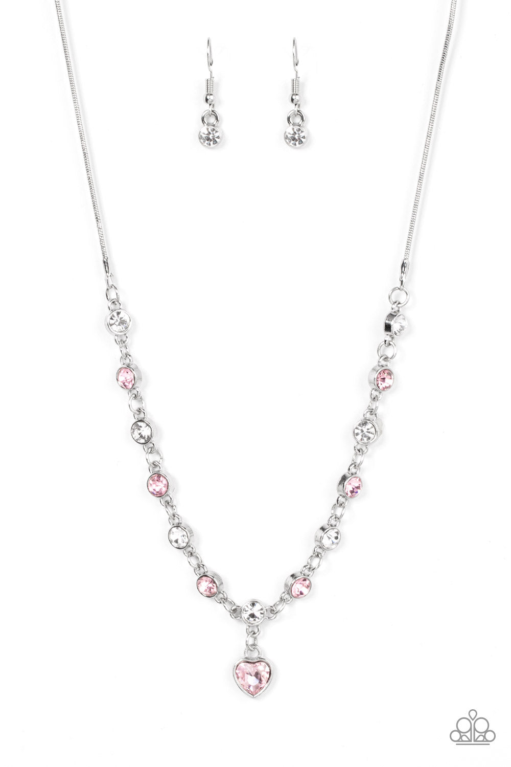 True Love Trinket Pink Heart Necklace