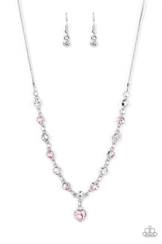 True Love Trinket Pink Heart Necklace