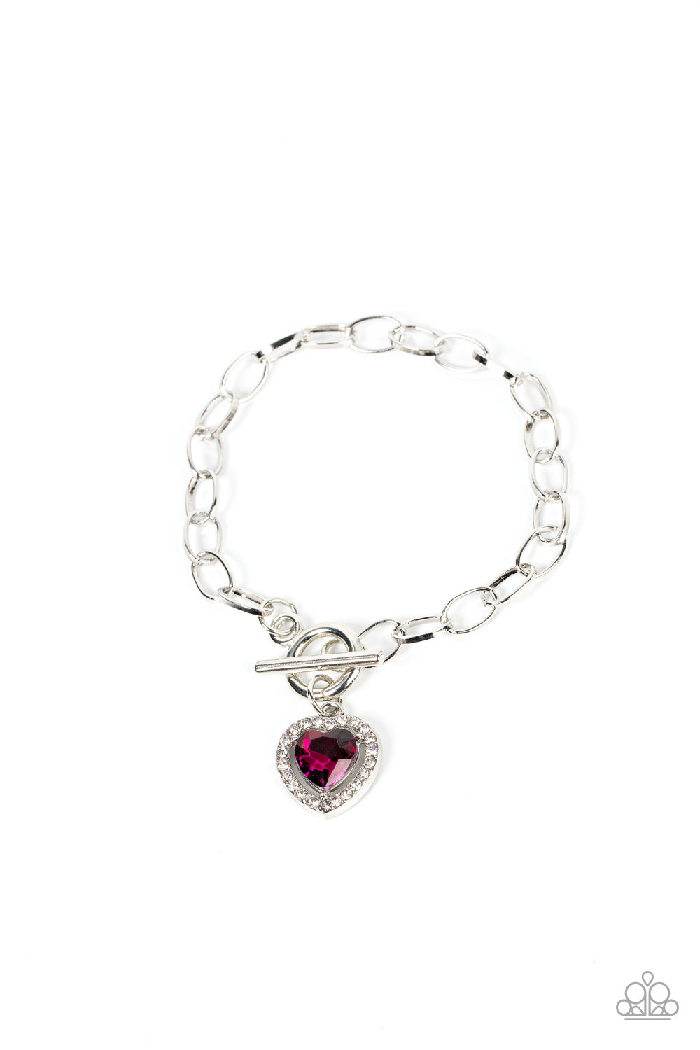 Till DAZZLE Do Us Part Pink Heart Bracelet