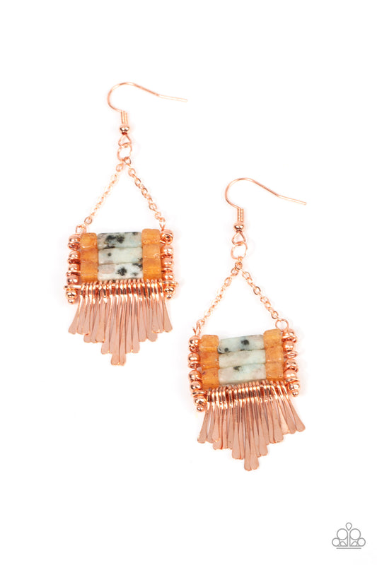 Riverbed Bounty Copper Earrings