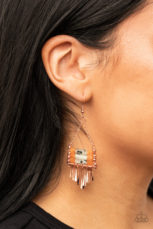 Riverbed Bounty Copper Earrings