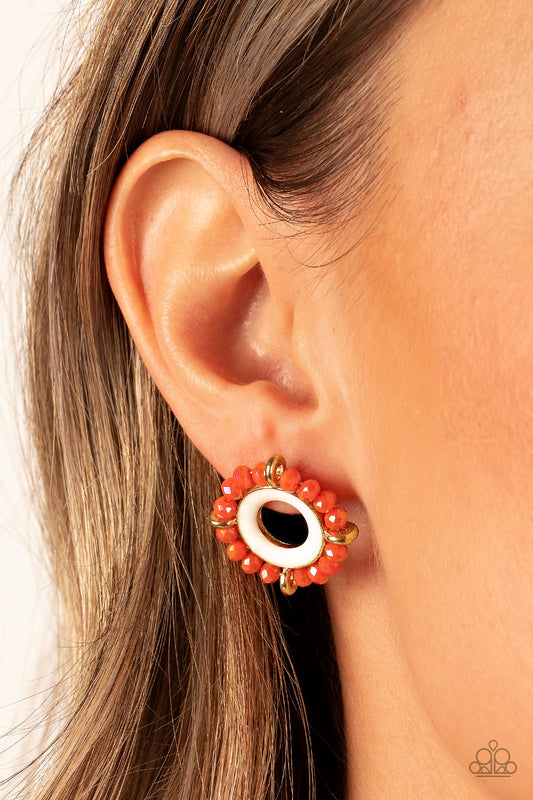 Nautical Notion Orange Post Earrings