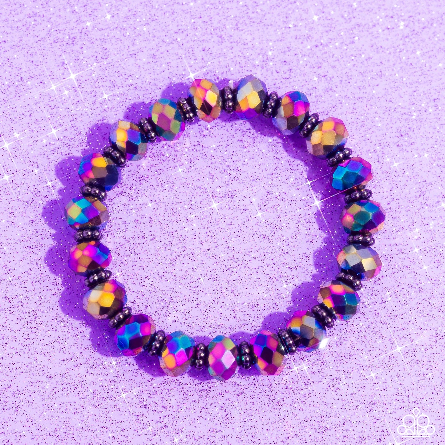 Shimmering Satisfaction Multi Oil Spill Bracelet