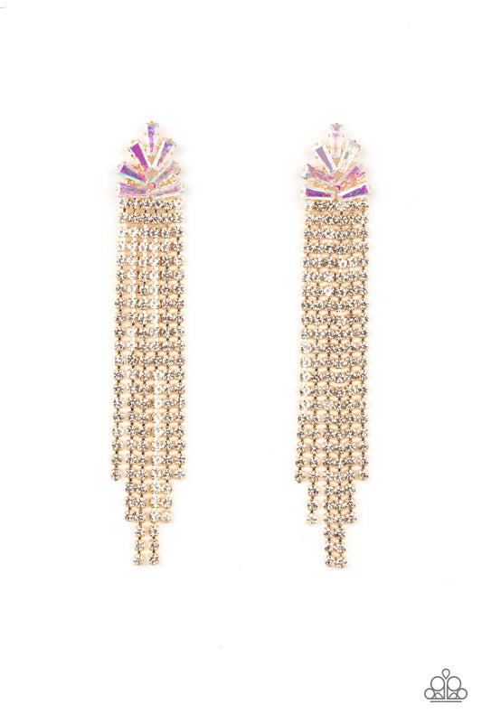 Overnight Sensation Gold Tassel Earrings