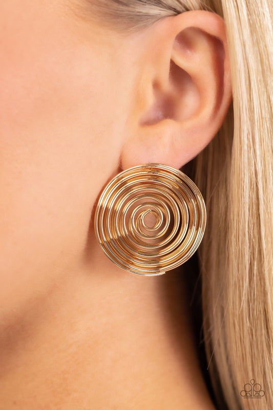 COIL Over Gold Earrings