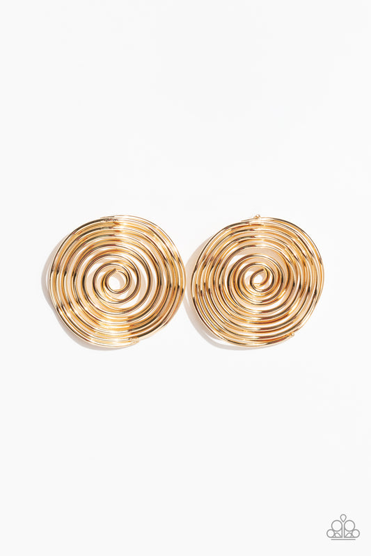 COIL Over Gold Earrings