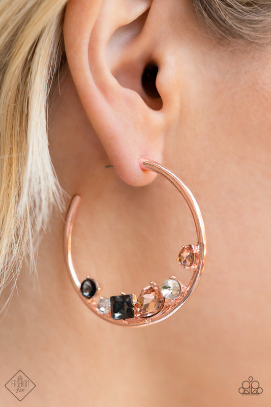 Attractive Allure Rose Gold Hoops