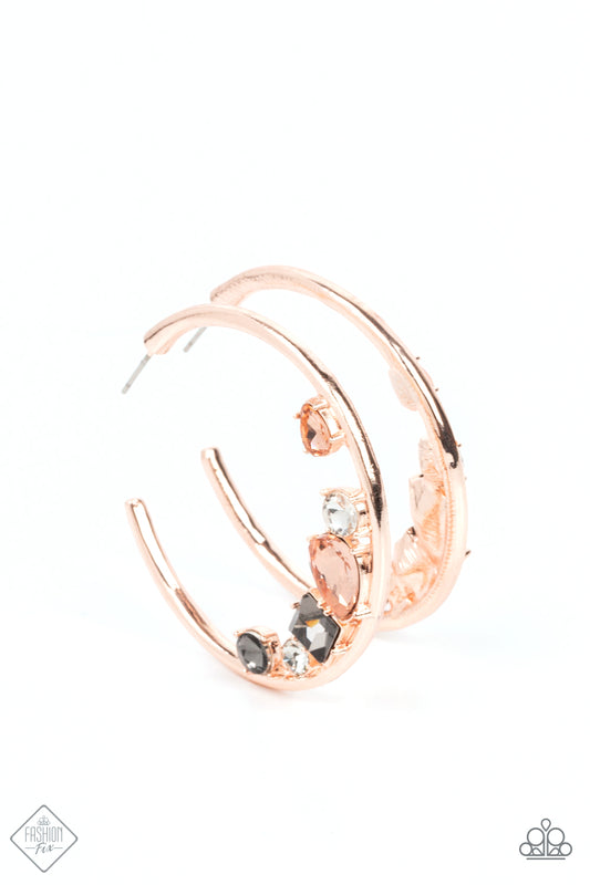 Attractive Allure Rose Gold Hoops