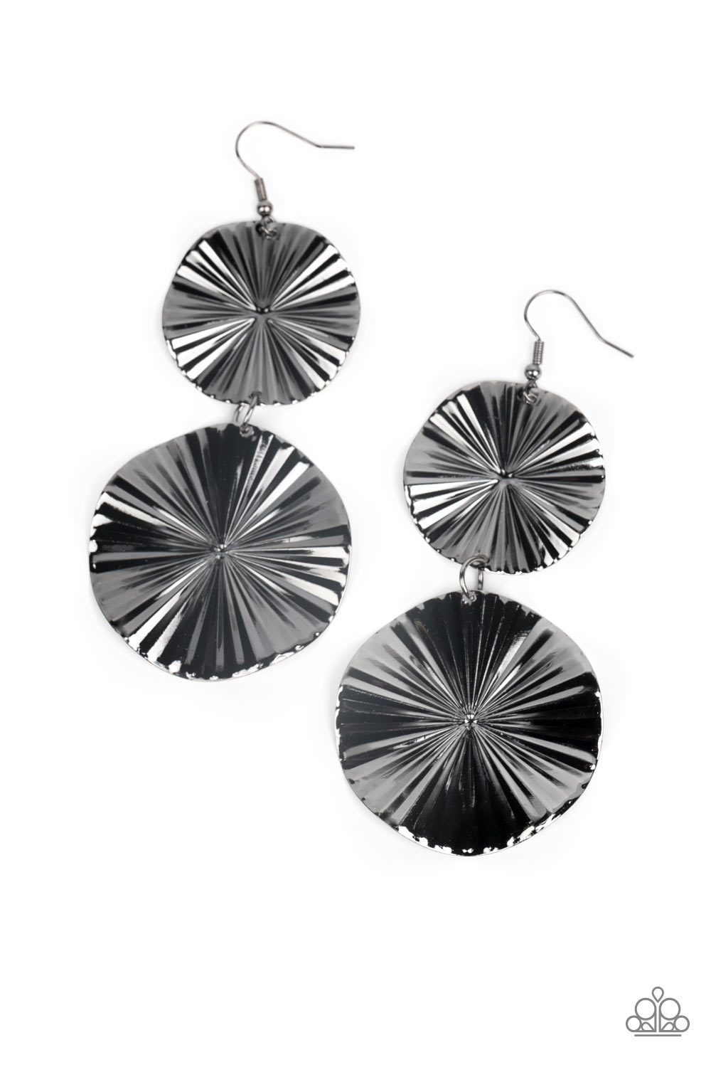 In Your Wildest FAN-tasy Gunmetal Earrings