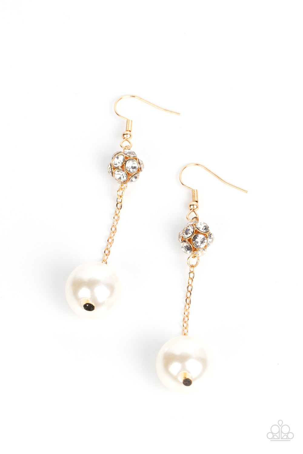 Nautical Nostalgia Gold Pearl Earrings