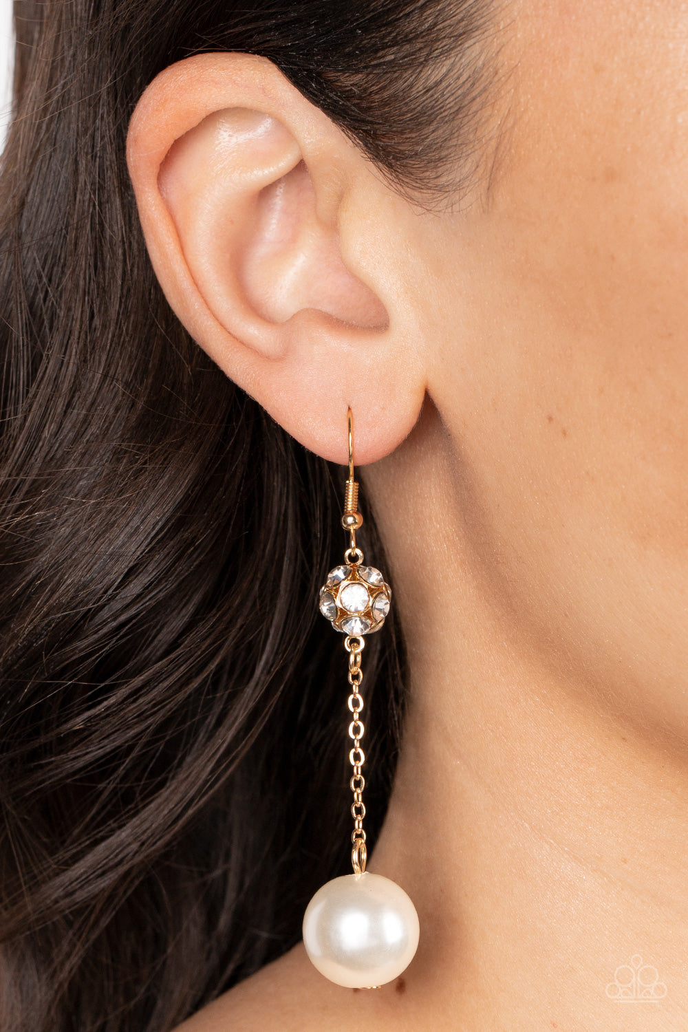 Nautical Nostalgia Gold Pearl Earrings