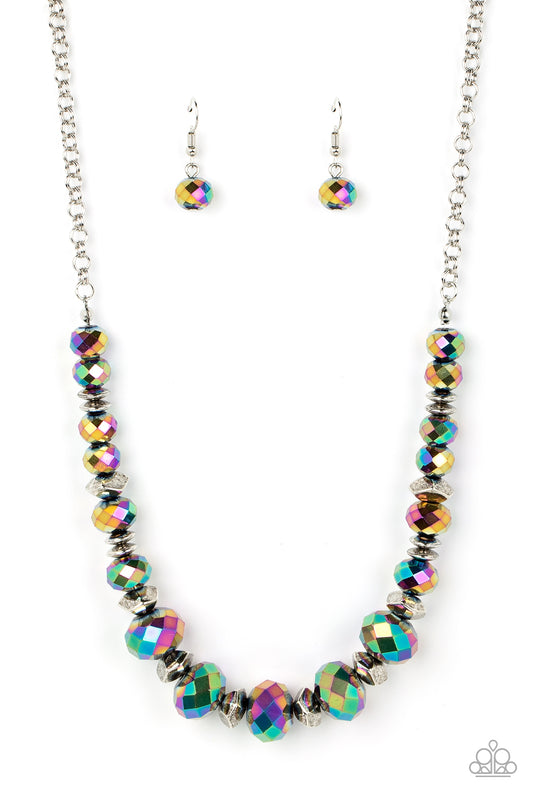 Cosmic Cadence Multi Oil Spill Necklace