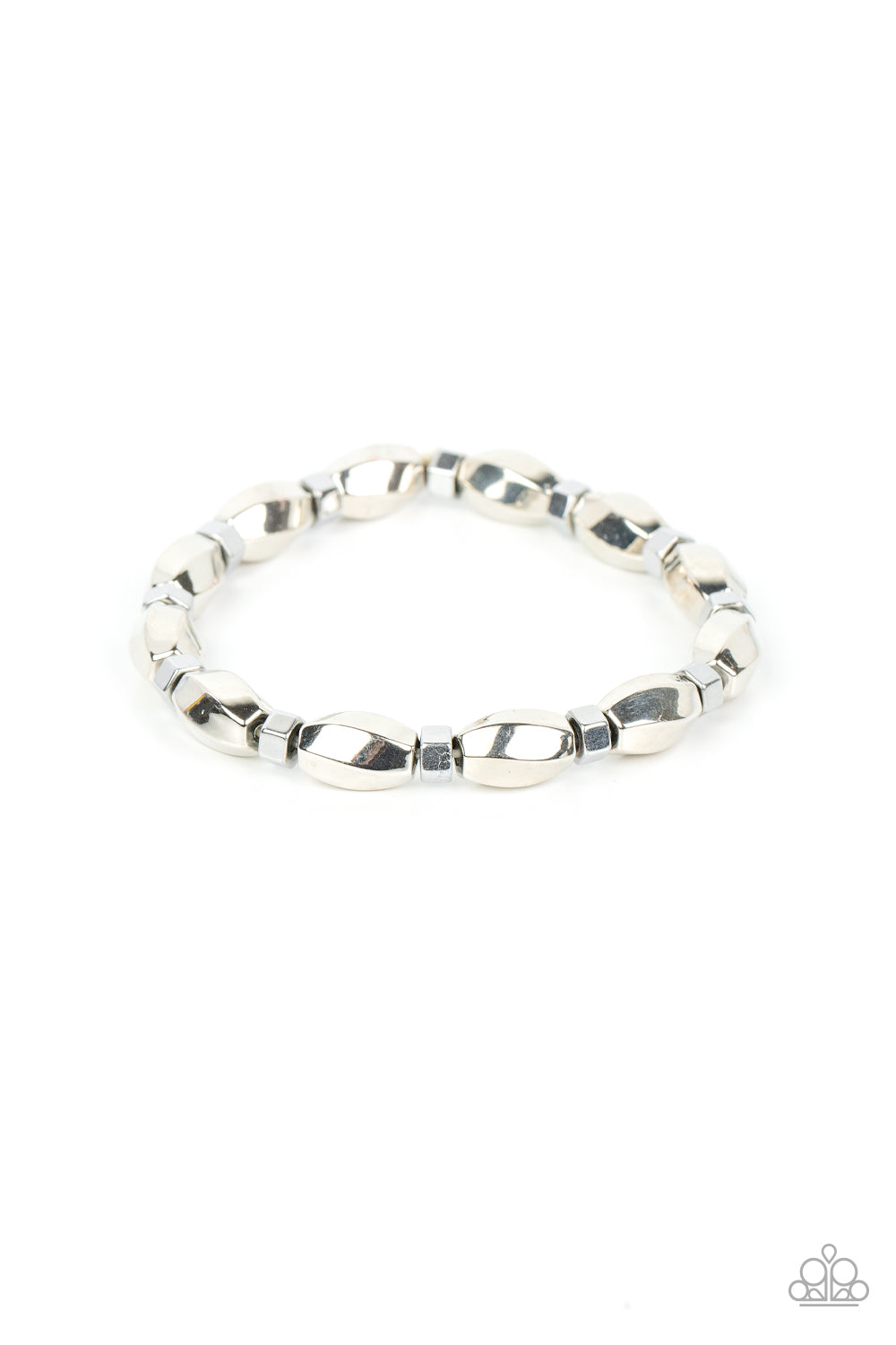 Magnetic Mantra Silver Urban Unisex Bracelet