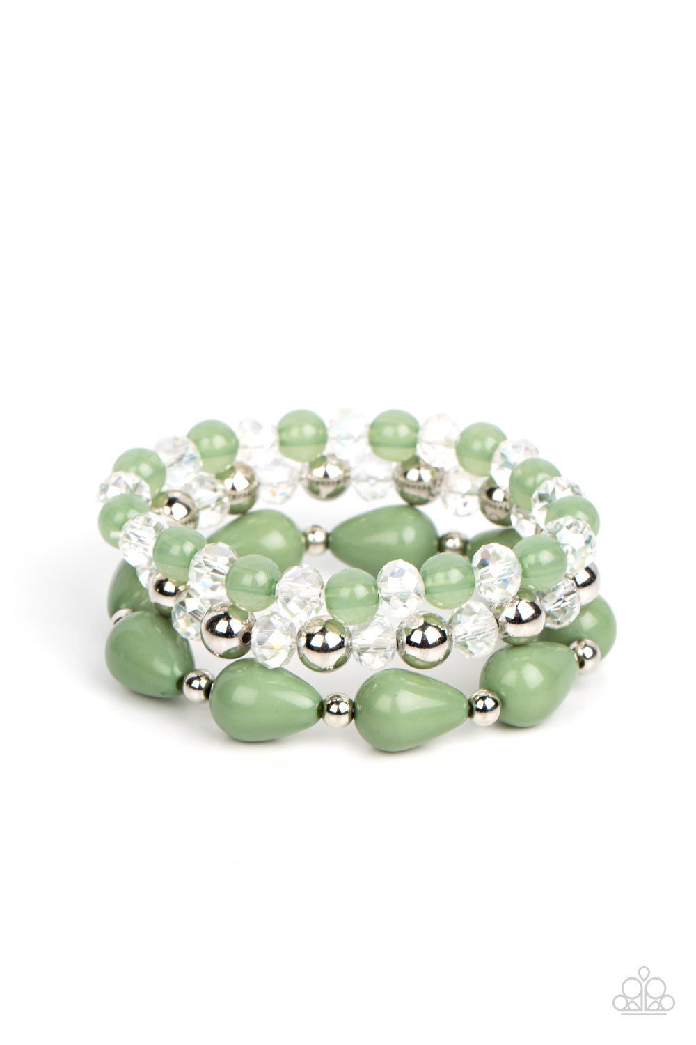 Beachside Brunch Green Bracelets