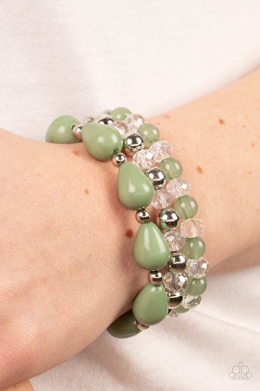 Beachside Brunch Green Bracelets