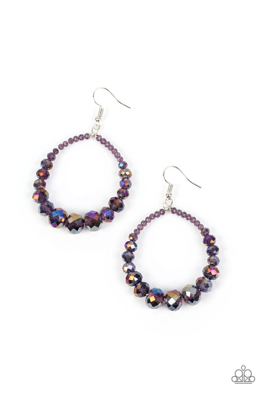 Astral Aesthetic Purple Oil Spill Earrings