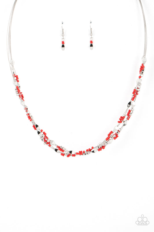 Explore Every Angle Red Necklace