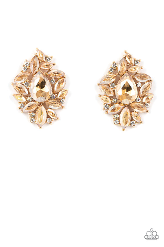 We All Scream for Ice QUEEN Gold Earrings