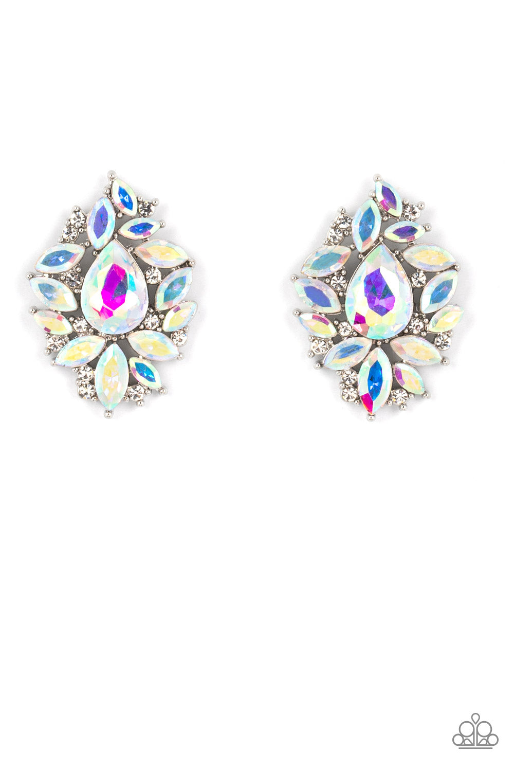 We All Scream for Ice QUEEN Multi Iridescent Post Earrings