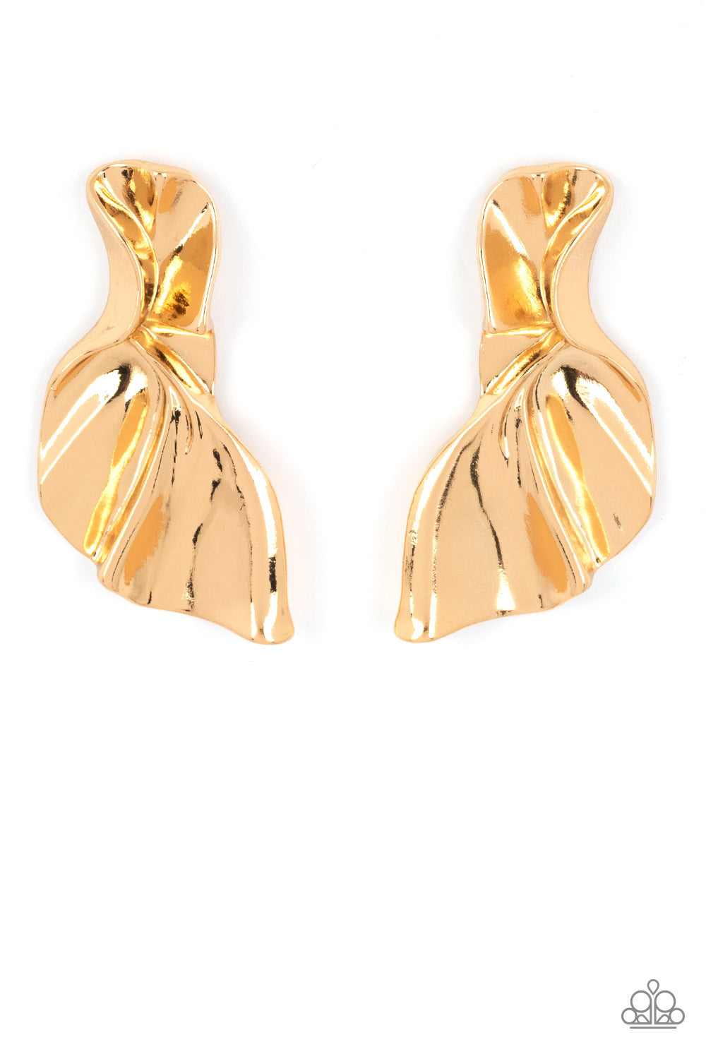 METAL-Physical Mood Gold Earrings