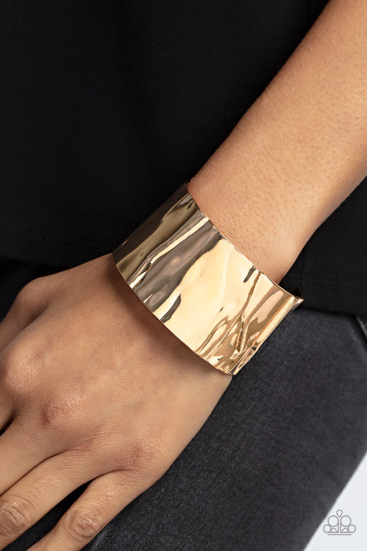 Modern Metallurgy Gold Cuff Bracelet