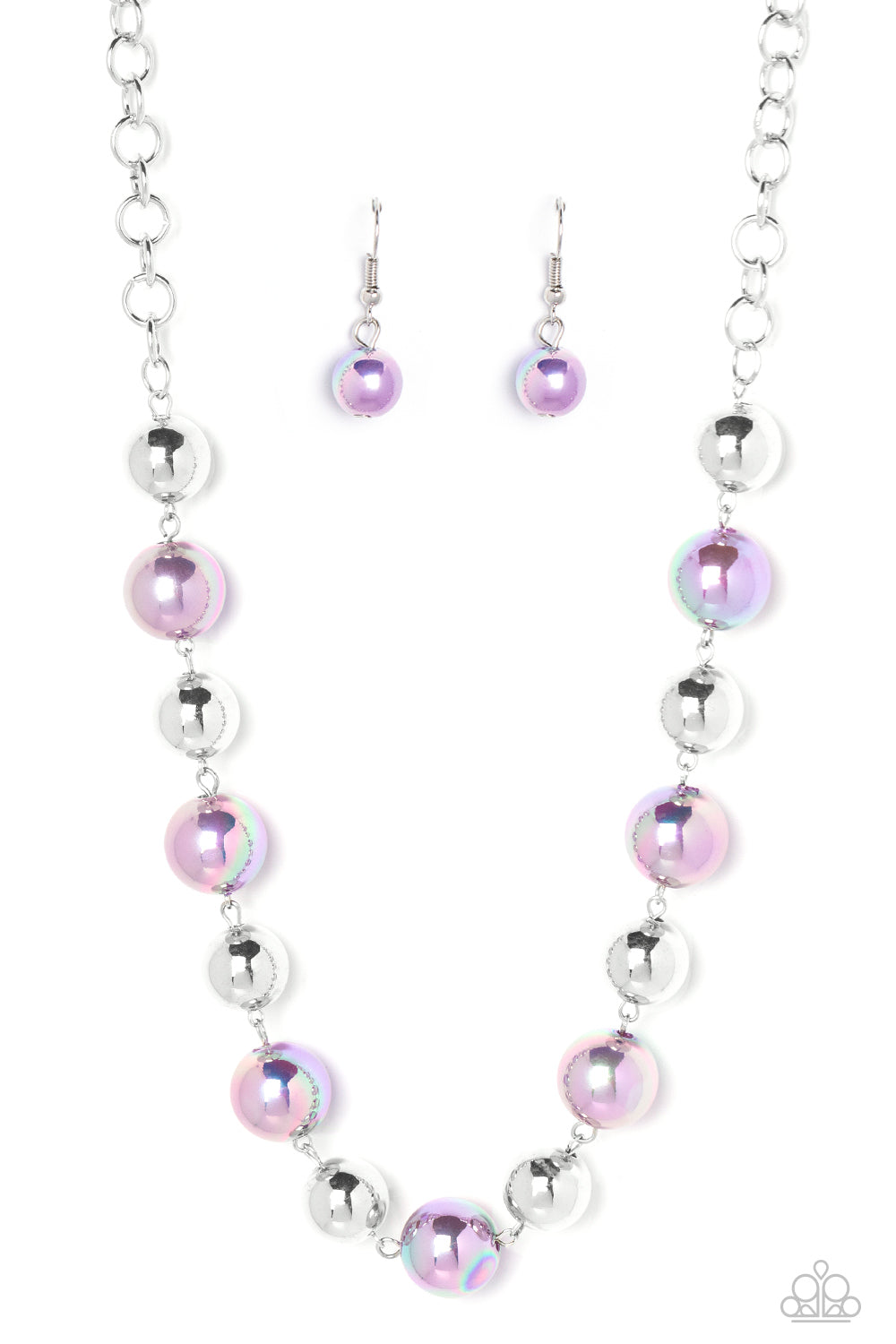 Dreamscape Escape Purple Iridescent Necklace