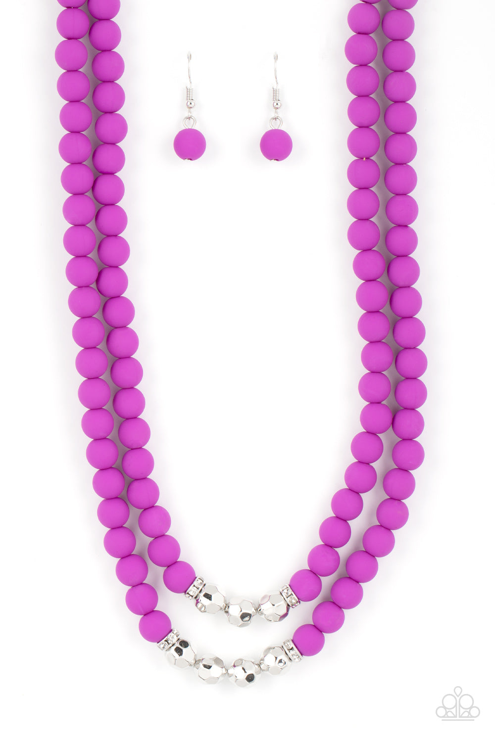 Summer Splash Purple Necklace