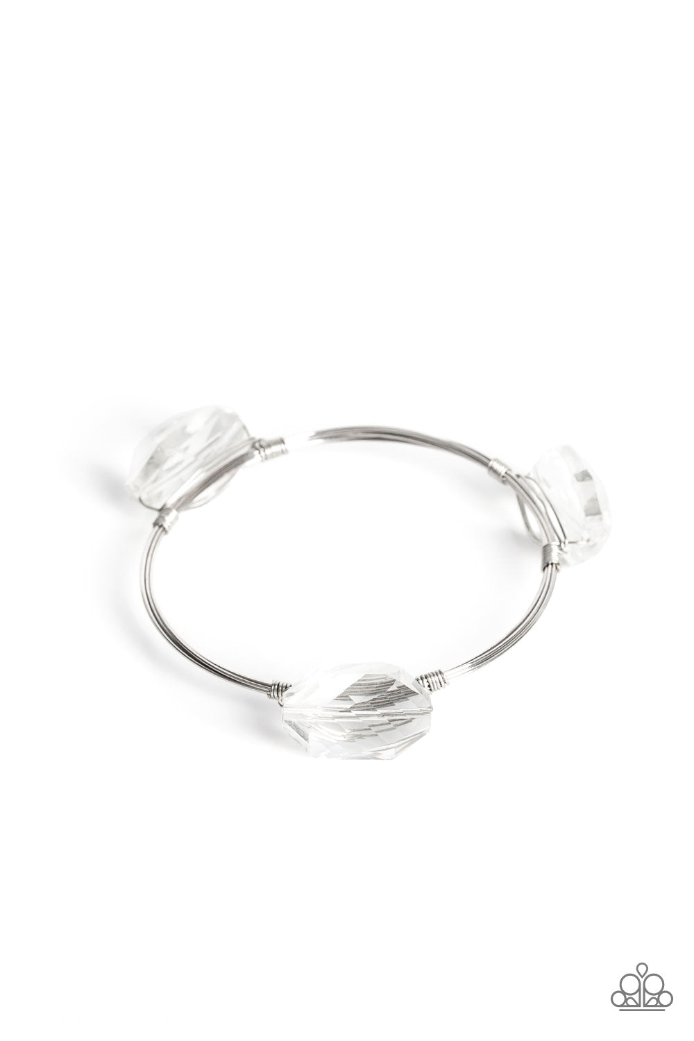 Galactic Getaway White Clear Bangle