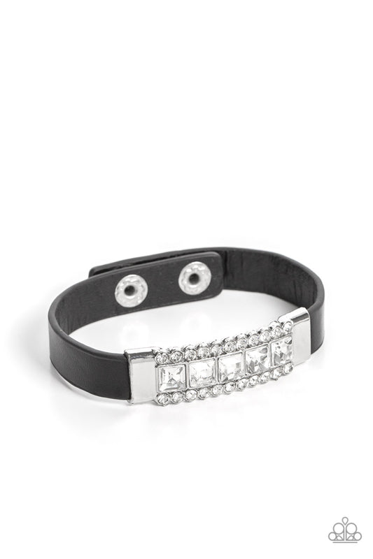 Rebel Reputation Black Bling Wrap Bracelet