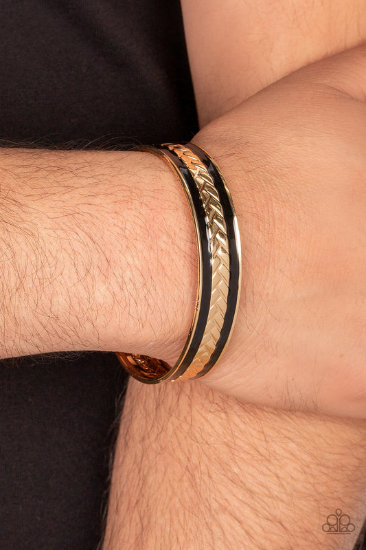 Hot on the TRAILBLAZER Gold Urban Unisex Cuff Bracelet