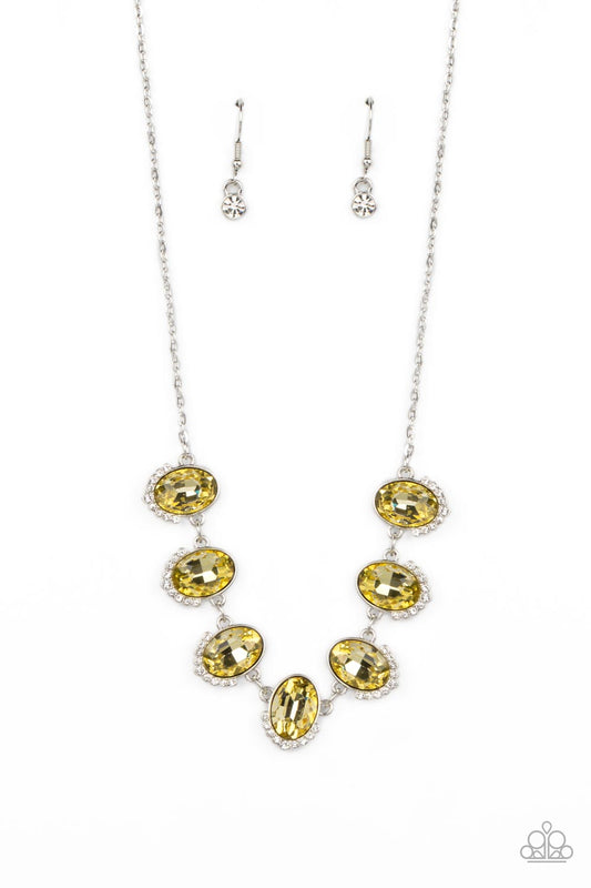 Unleash Your Sparkle Yellow Necklace