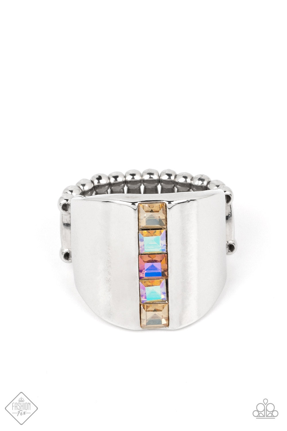 Thrifty Trendsetter Multi Iridescent Ring