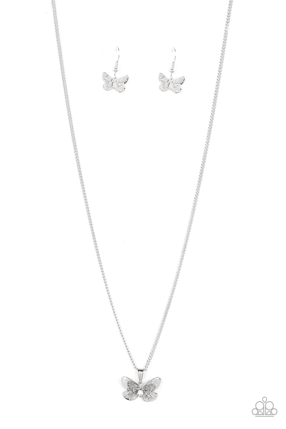 High-Flying Fashion Silver Butterfly Necklace