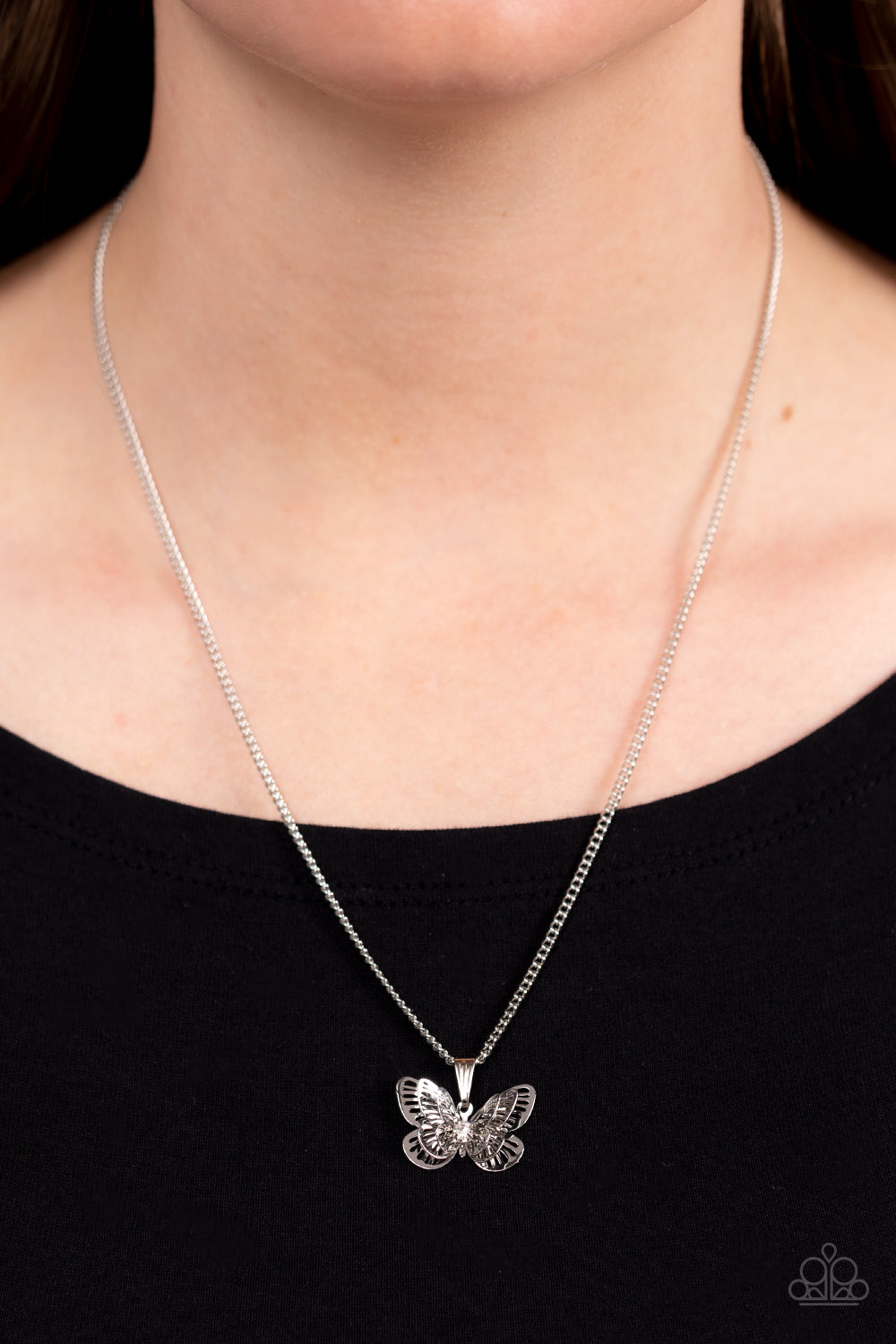 High-Flying Fashion Silver Butterfly Necklace