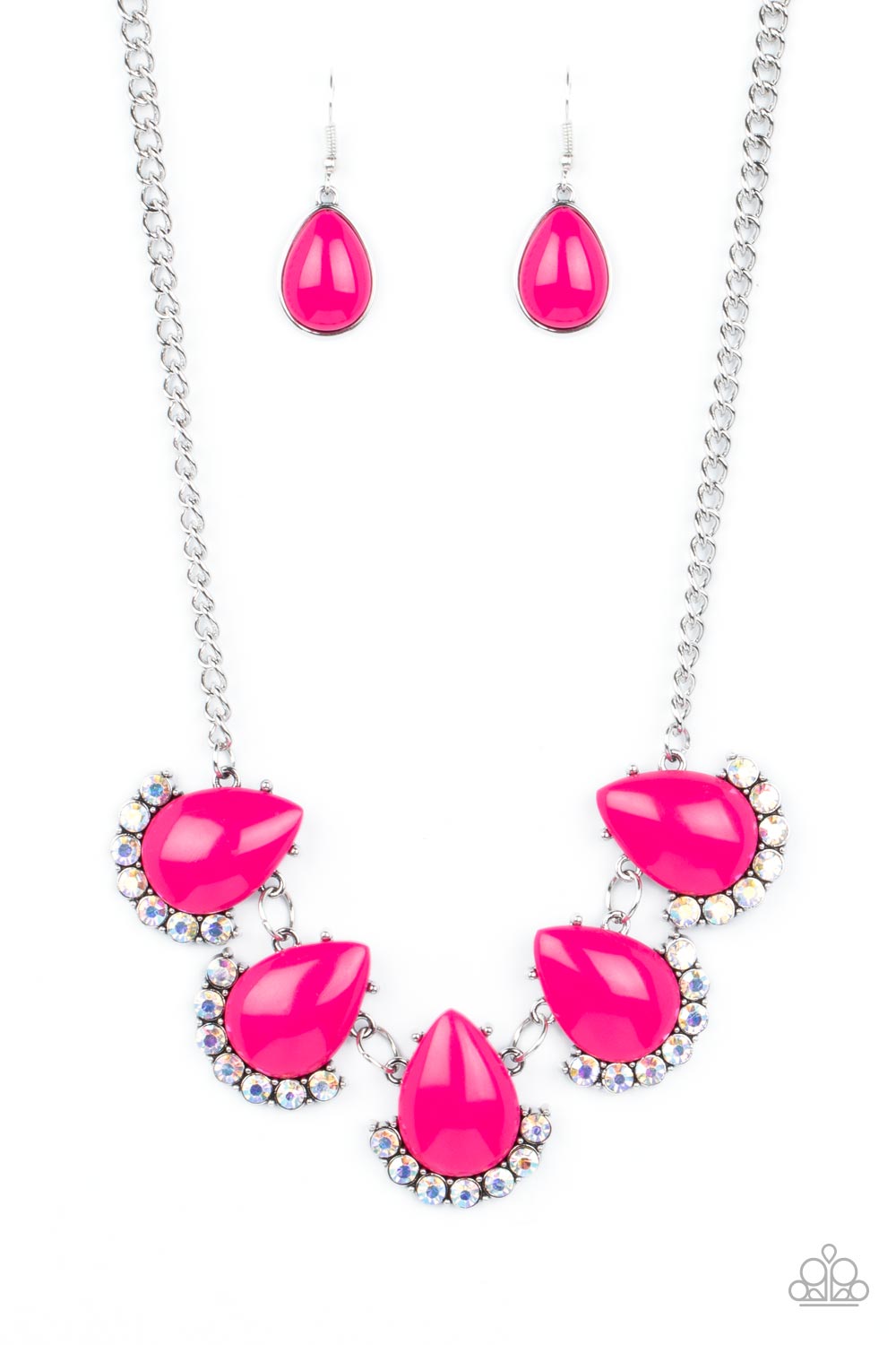 Ethereal Exaggerations Pink Iridescent Necklace