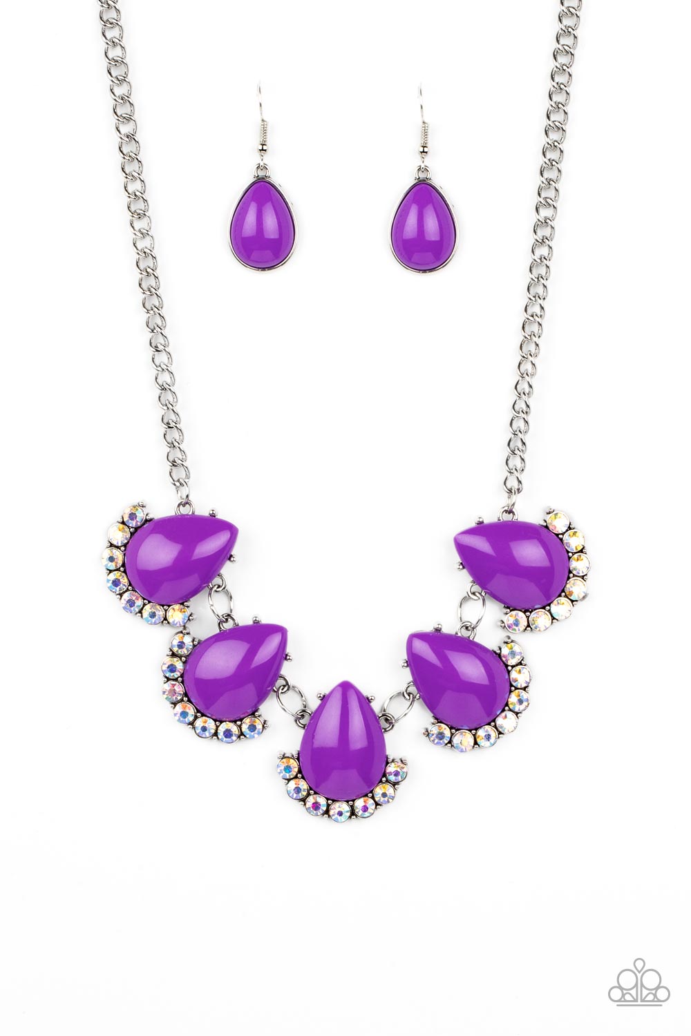 Ethereal Exaggerations Purple Iridescent Necklace